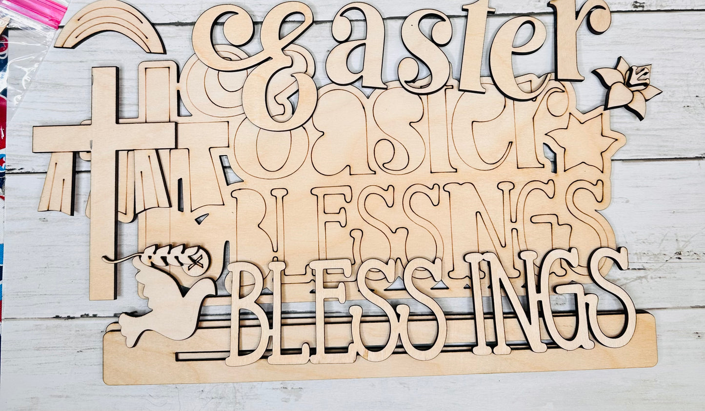 Easter Blessings Sign