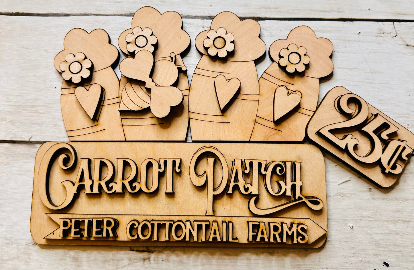 Garden Fence insert Carrot Patch