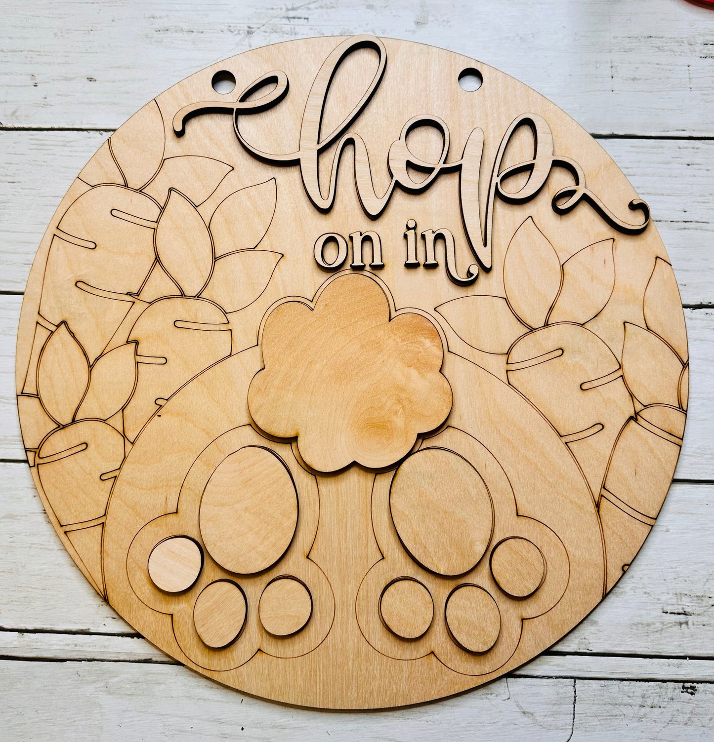 Easter Hop on in Door Hanger