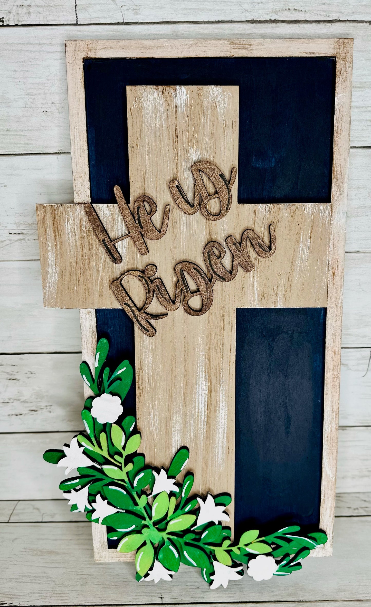 Easter Cross, He has Risen