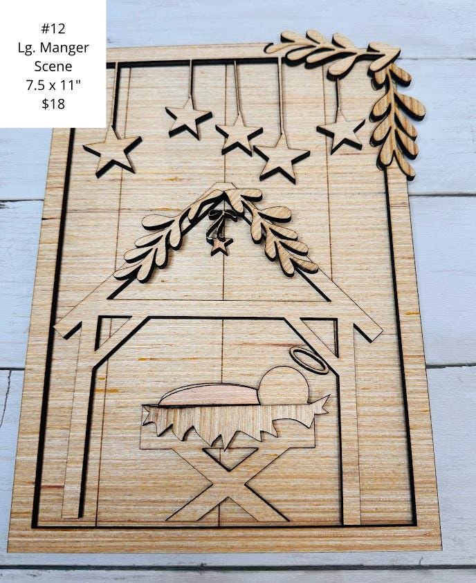 Large Manger Scene, DIY Craft Kit
