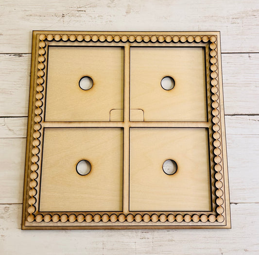 Quadruple Bubble Frame holds 4 4.25" signs