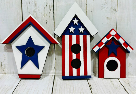 Patriotic, Bird house's, 4th of July