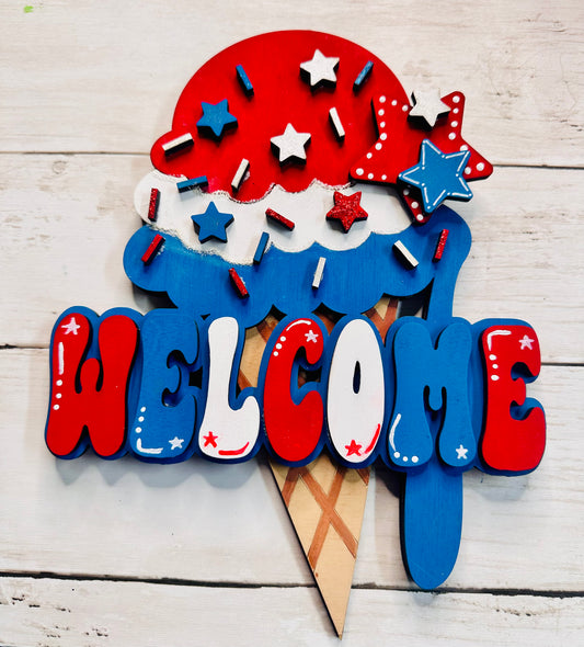 Americana Welcome ice cream cone