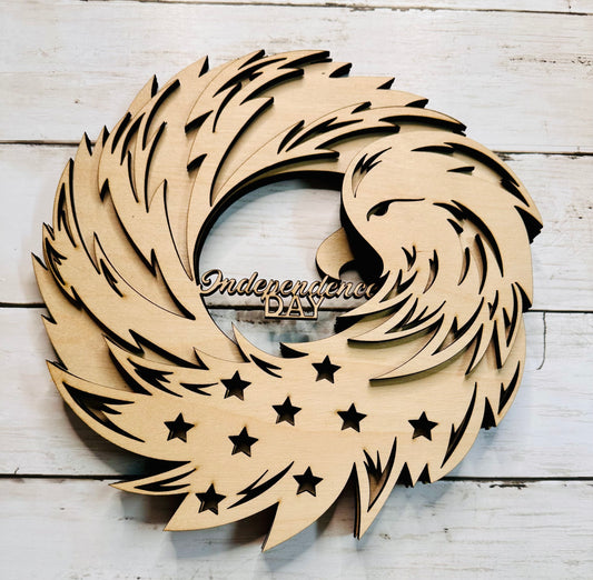 Americana 5 layer Eagle Wreath