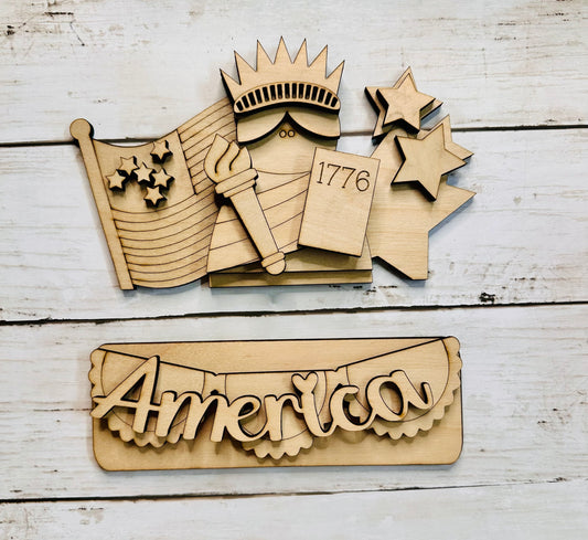 Garden Fence interchangeable Americana insert