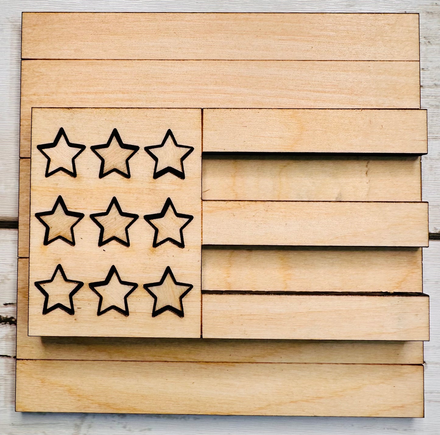 Americana 4.25X4.25" flag