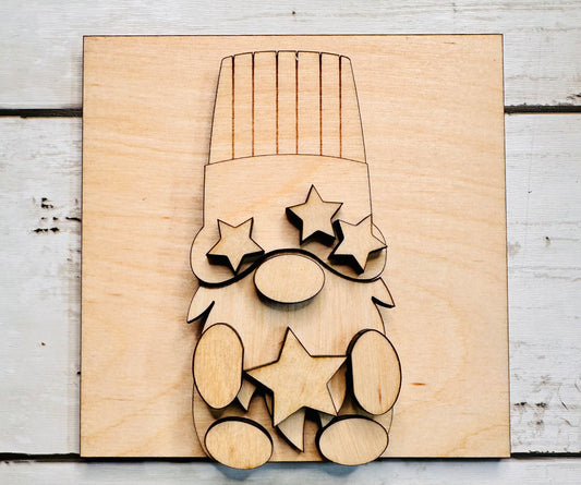 Americana 4.25X4.25" Gnome