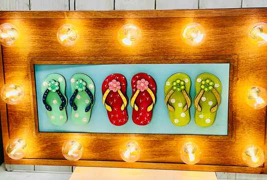 Flip Flop Summer sign and marquee insert