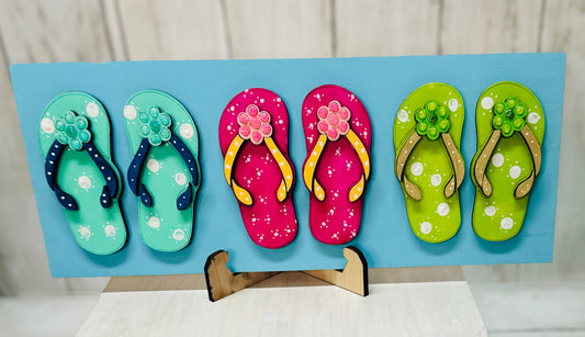 Flip Flop Summer sign and marquee insert