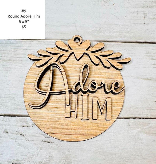 Adore Him Ornament, DIY Craft Kit
