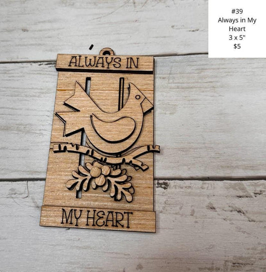 Christmas Ornament, DIY Craft Kit, Christmas Kits, Family and Kids Crafts, Holiday Home Decor, DIY, Wood Cutouts