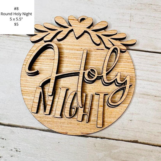 Holy Night Ornament, DIY Craft Kit,