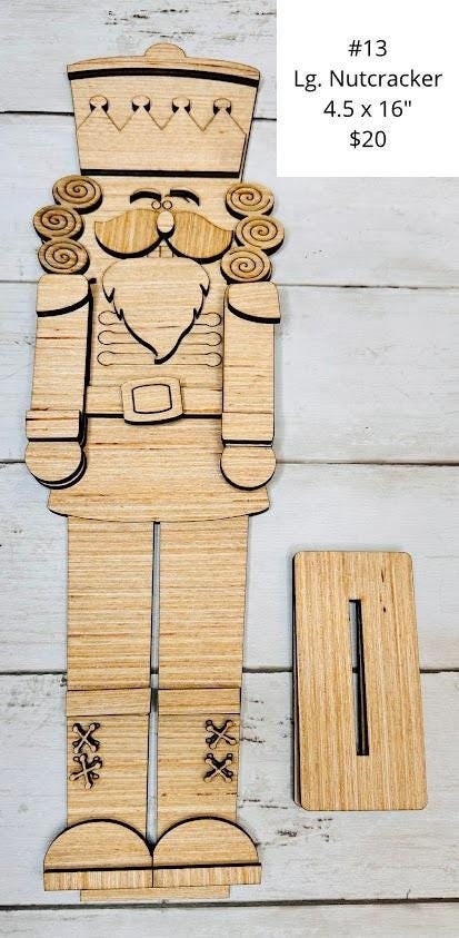 Large Nutcracker, DIY Craft Kit