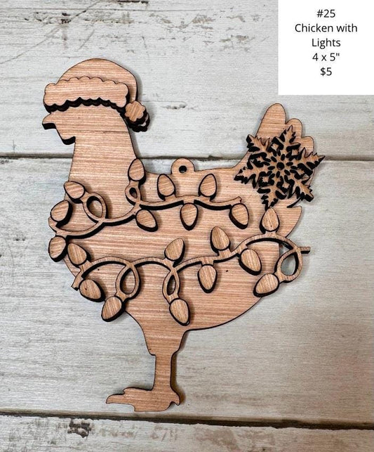 Christmas Ornament, DIY Craft Kit, Christmas Kits, Family and Kids Crafts, Holiday DIY, Wood Cutouts